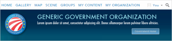 Ein Beispiel für eine Startseite, die ein mit HTML erstelltes Banner enthält Ein Beispiel für eine Startseite, die ein mit HTML erstelltes Banner enthält