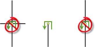 Nur bei Sackgassen zulässig Nur bei Sackgassen zulässig