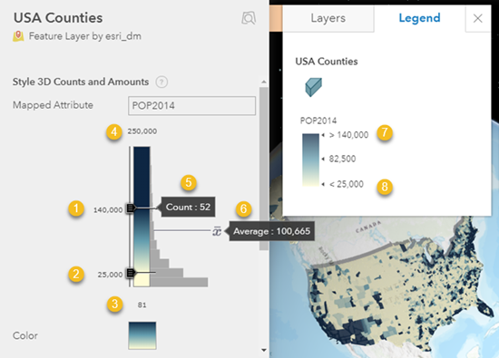 Komponenten des Style-Schiebereglers Komponenten des Style-Schiebereglers