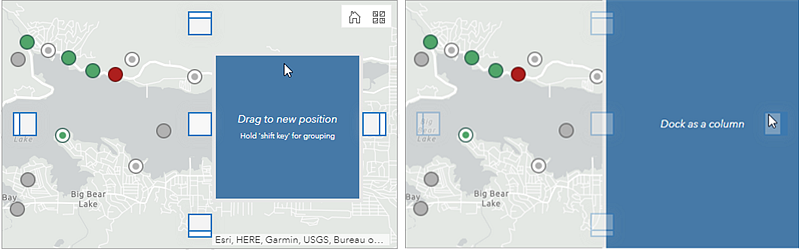 Ein Element als Spalte verankern Ein Element als Spalte verankern