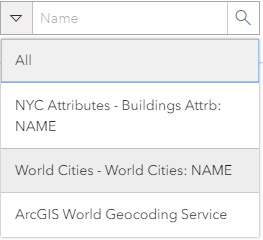 Auswählen der Suchressource Auswählen der Suchressource
